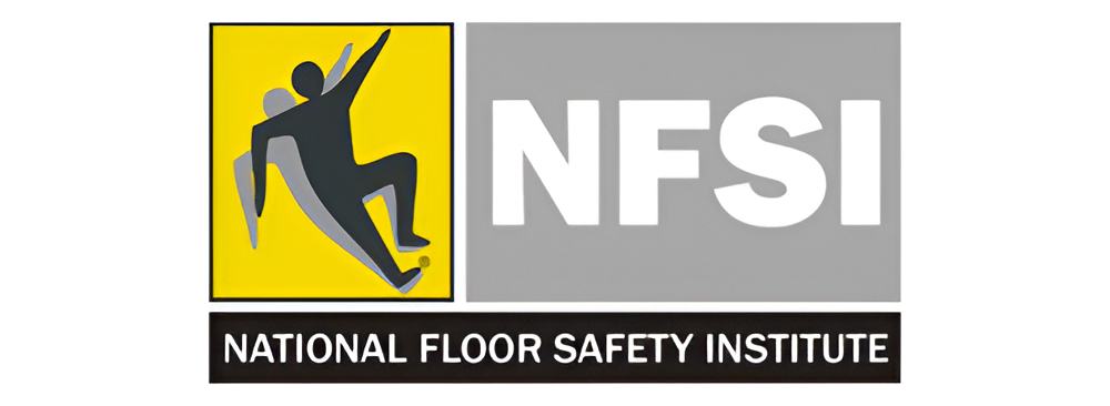 NFSI certification ensuring polished concrete contractors Houston deliver slip-resistant, safe, and compliant polished concrete flooring solutions.